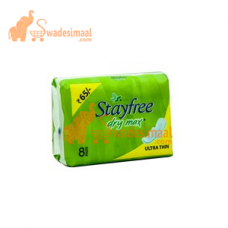 Stayfree Sanitary Napkin Dry Max, All Night, 8 U